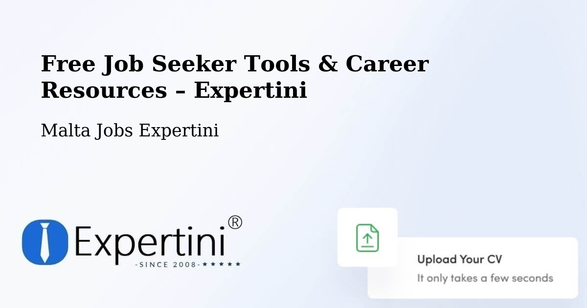 Free Job Seeker Tools & Career Resources – Birkirkara - Birkirkara, Malta Jobs Expertini
